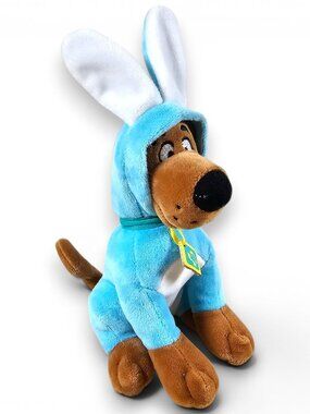 Ruz Scooby Doo in Bunny Rabbit Costume Plush Stuffed Toy Blue Easter 7.5"